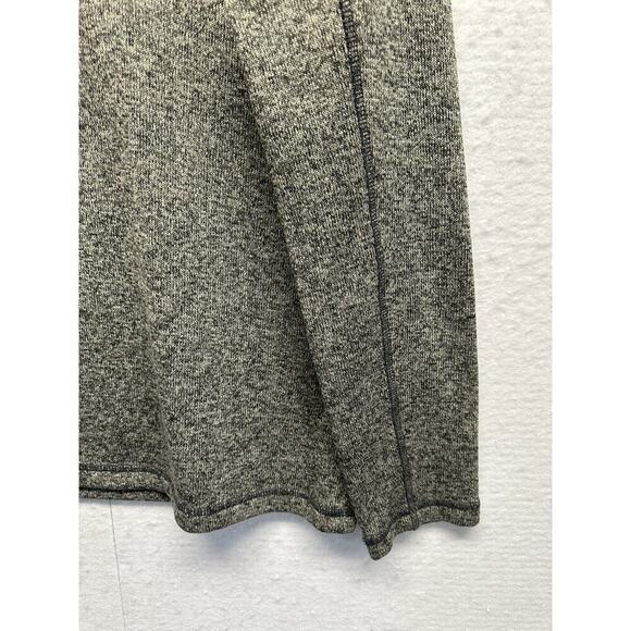 Eddie Bauer Men’s Sherpa Fleece 1/4 Zip Pullover Sweater Heather Gray Size Large - Picture 2 of 10